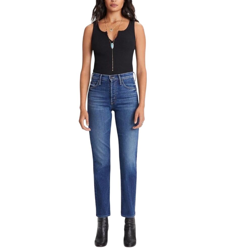 Mother The Tomcat Ankle Jeans womens sz 27 Night clubbing wash straight leg - Picture 4 of 13